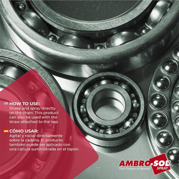 Graisse au PTFE - Lubrifiant Téflon - Spray - Pour charges élevées - Ambro-Sol - 400ml