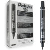 photo-12 marqueurs - Noir - Indélébile - Permanent - Pointe ogive - Pentel - Pen N50