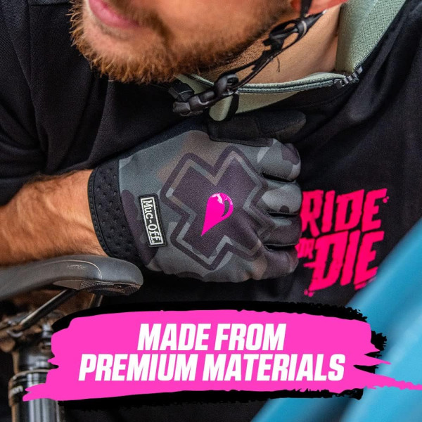 Gants de vélo - VTT - Mixte - Taille M - Confort - Résistant - Muc-Off