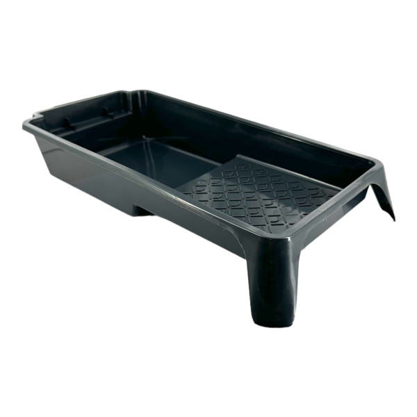 photo-Bac à peinture - Plastique - Pour rouleaux - Plat - Noir - 30 x 15 cm