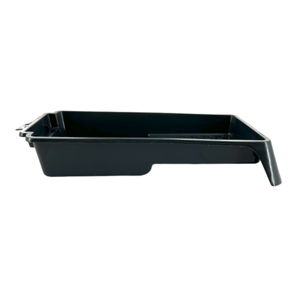 Bac à peinture - Plastique - Pour rouleaux - Plat - Noir - 30 x 15 cm