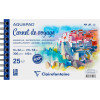 photo-Carnet de voyage - Aquarelle - Spirales - 14x22 cm - 25 feuilles - 300g - Aquapad - Clairefontaine