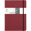 photo-Carnet - Dessin - Ecriture - A5 - Couverture effet cuir - 192 pages - Rouge - Clairefontaine