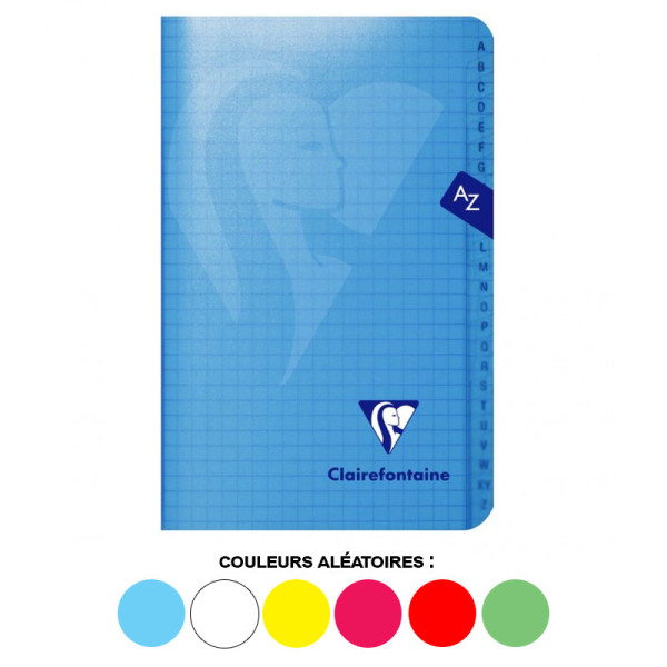 photo-Carnet - Répertoire - A à Z - 11x17 cm - Petits carreaux - 96 pages - Polypro - Clairefontaine
