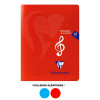 Cahier - Musique - Chant - 17x22 cm - 48 pages - Polypro - Grands carreaux - Portées