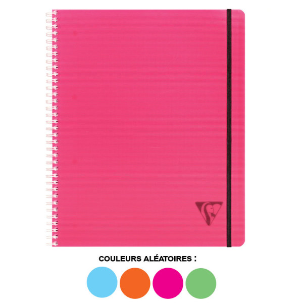 Cahier - A4+ - 22,5x29,7cm - Lignes - 160 pages - Polypro - Proactiv'Book - Clairefontaine