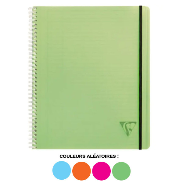 Cahier - A4+ - 22,5x29,7cm - Lignes - 160 pages - Polypro - Proactiv'Book - Clairefontaine