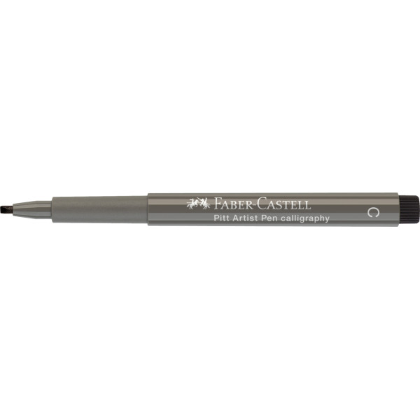 photo-Feutre - Gris chaud 4 - Pointe 2,5 mm - Calligraphie - Pitt Artist Pen - Faber-Castell