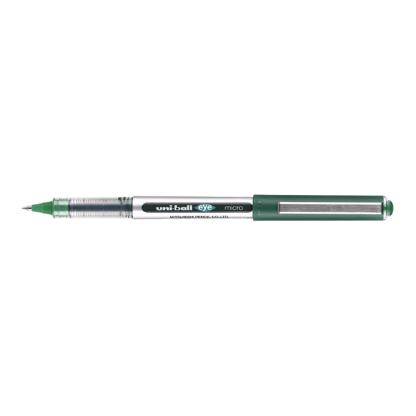 photo-Stylo roller vert Uni Ball EYE pointe fine 0,5mm