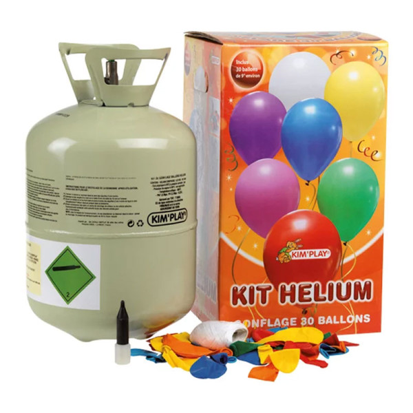 photo-Bonbonne d'hélium + 30 ballons - Anniversaire - Fête - Evénement