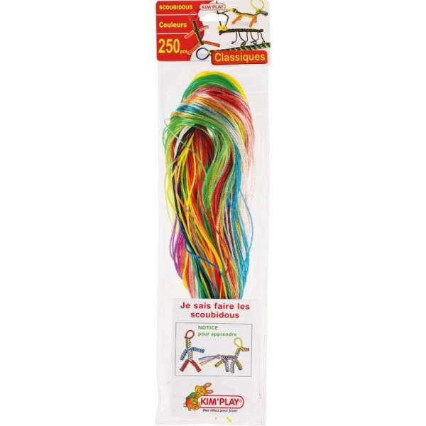 photo-Scoubidous - 250 fils pour faire des scoubidous - Inclus notice pour apprendre