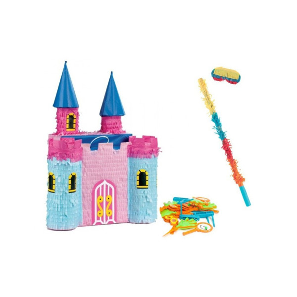 photo-Pinata - Château de princesse - Anniversaire - Enfant - Jeu - Avec accessoires