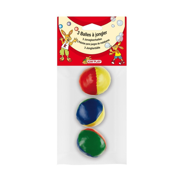 photo-Balles à jongler - 3 pièces - 50mm diamètre - Cirque - Jeu pour enfant