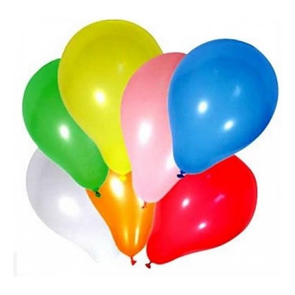 Ballons - Assortiment de couleur - A gonfler - Anniversaire - 24 pièces