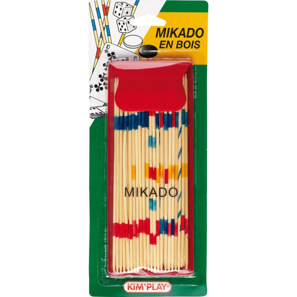 photo-Jeu de mikado - En bois - 41 bâtonnets - Jeu - Enfant - Adulte
