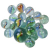 photo-Billes - Filets de 20 billes en verre + 1 calot - Œil de chat - Jeu - Enfant
