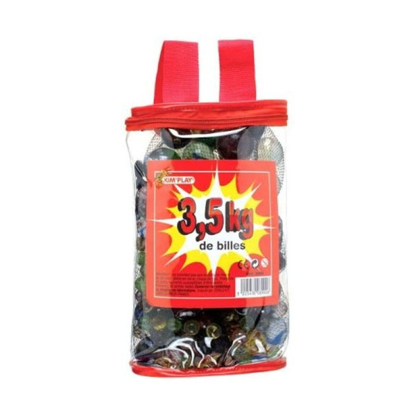 photo-Billes - Sac de 3,5 kg - Assortiment de différentes billes, boulards et calots - Jeu - Enfant