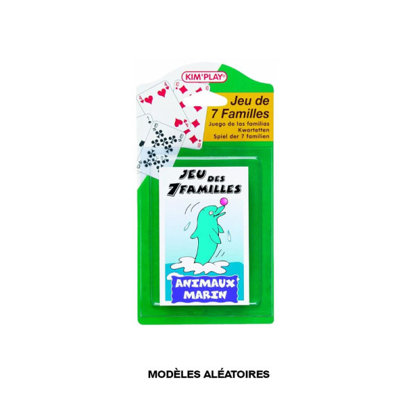 Jeu des 7 familles - Jeu de cartes - Familles d'animaux - Enfant