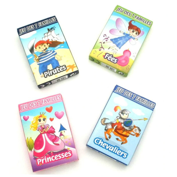 photo-Jeu des 7 familles - Jeu de cartes - Pirates - Fées - Chevaliers - Princesses