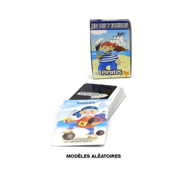 photo-Jeu des 7 familles - Jeu de cartes - Pirates - Fées - Chevaliers - Princesses
