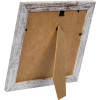 Cadre photo - Format photo 20x20cm - Cadre 25x25cm - Bois - Blanc - Vintage