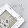 Cadre photo - Format photo 15x20cm - Cadre 22x27cm - Bois - Vintage - Blanc