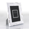 Cadre photo - Format photo 15x20cm - Cadre 22x27cm - Bois - Vintage - Blanc