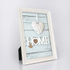 Cadre photo - Blanc - Format photo 13x18cm - Format cadre 17x22 - Bois - Vintage
