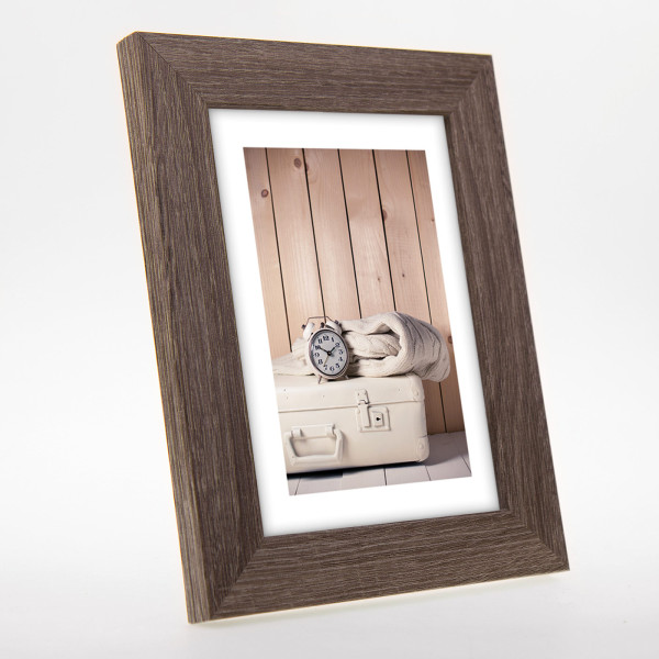 Cadre photo - Format photo 10x15cm - Format cadre 14x19cm - Marron