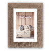 photo-Cadre photo - Format photo 15x20cm - Format cadre 19x24cm - Marron