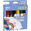 photo-Gouache - Solide - Enfant - Spécial tissu - 6 couleurs - Ne tâche pas - Apli kids