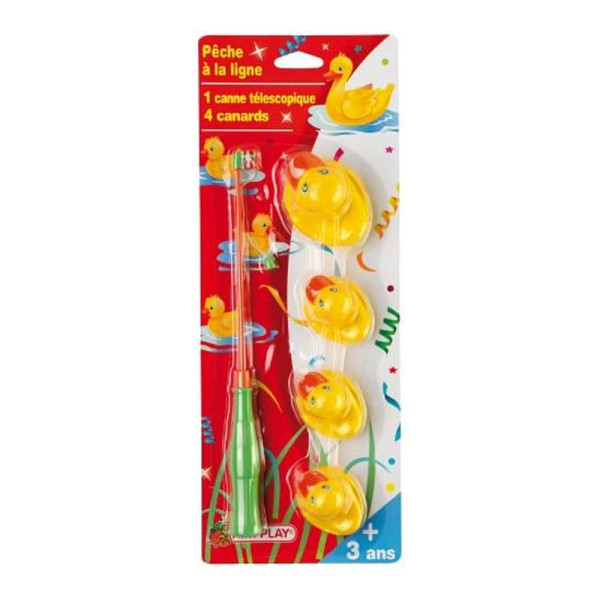 photo-Pêche aux canards - 1 canne + 4 petits canards - Jeu - Enfant - Kermesse - Anniversaire