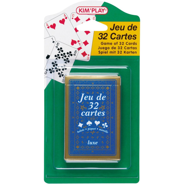 photo-Jeu de cartes - 32 cartes - Belote - Piquet - Manille - Jeu