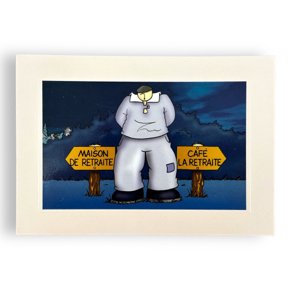 photo-Carte postale - Mam Goudig - Bretagne - 17x12cm - La retraite