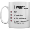 photo-Queen - I want to checklist - Mug - Tasse - Céramique - Avec anse