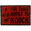 photo-AC/DC - Tapis - Paillasson - For those about to knock - 60x40x1,5cm - Fibres de coco