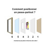 Passe-partout - Blanc - 40x50cm - Photo 30x40cm - Sans cadre - Encadrement
