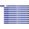 photo-10 feutres de dessin STABILO Pen 68 - pointe moyenne - Bleu marine 32