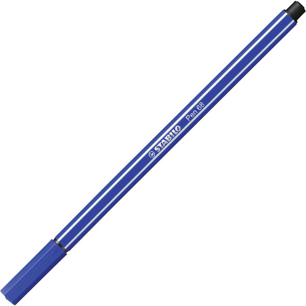 6 feutres de dessin STABILO Pen 68 - pointe moyenne - Bleu marine 32