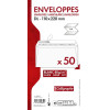 photo-Enveloppes - Blanche - DL - 110x220mm - Auto-adhésives - Paquet de 50 - Clairefontaine