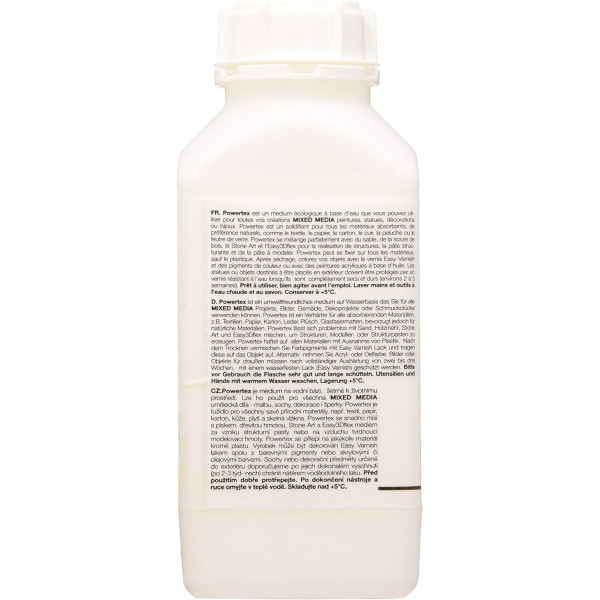 Powertex - Durcisseur - Médium - Tissus, papier, carton - Transparent - 500g