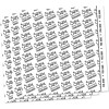 Feuilles adhésives - Permanente - 10 pièces - 15,24x15,24 cm - Scrapbooking - Sizzix