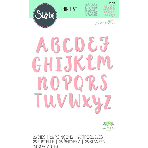 photo-Modèles pour machine de découpe - Forme lettres alphabet - Sizzix - Compatible Big Shot