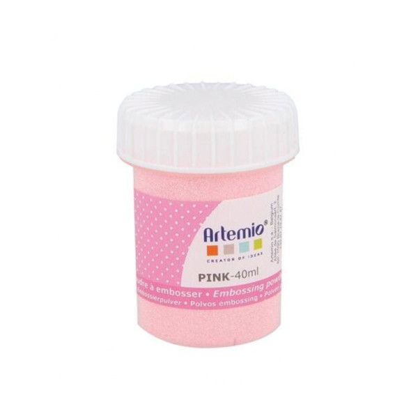 photo-Poudre à embosser - Rose bébé - Opaque - Embossage - Scrapbooking - Pot de 40ml