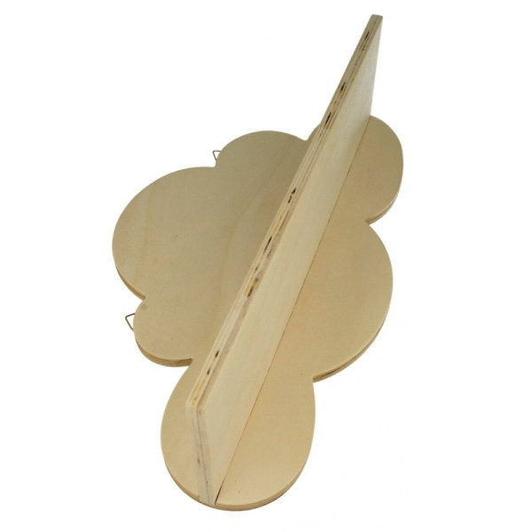 Etagère en bois - Forme nuage - Chambre d'enfant - A personnaliser - 39x22x11cm