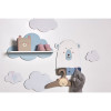 Etagère en bois - Forme nuage - Chambre d'enfant - A personnaliser - 39x22x11cm