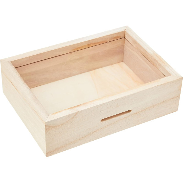 Tirelire - Cadre - Rectangulaire - Bois - 12x17x5cm - A personnaliser - Artemio