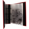 Classeur - Rangement pour motifs de tampons transparents - 15 pochettes - 25x22cm