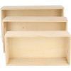 3 caisses en bois - A personnaliser - 3 tailles différentes - Loisirs créatifs - Décoration