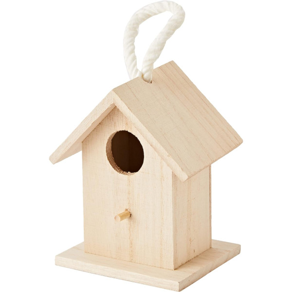 photo-Nichoir - A suspendre - En bois - A personnaliser - 13x9,5x8,5cm - Décoration